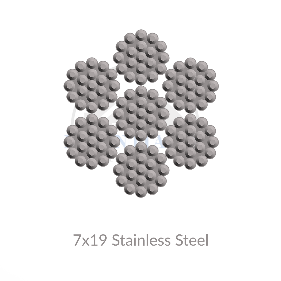 5/16'' 7X19 Stainless Steel (1200' Roll) Cable