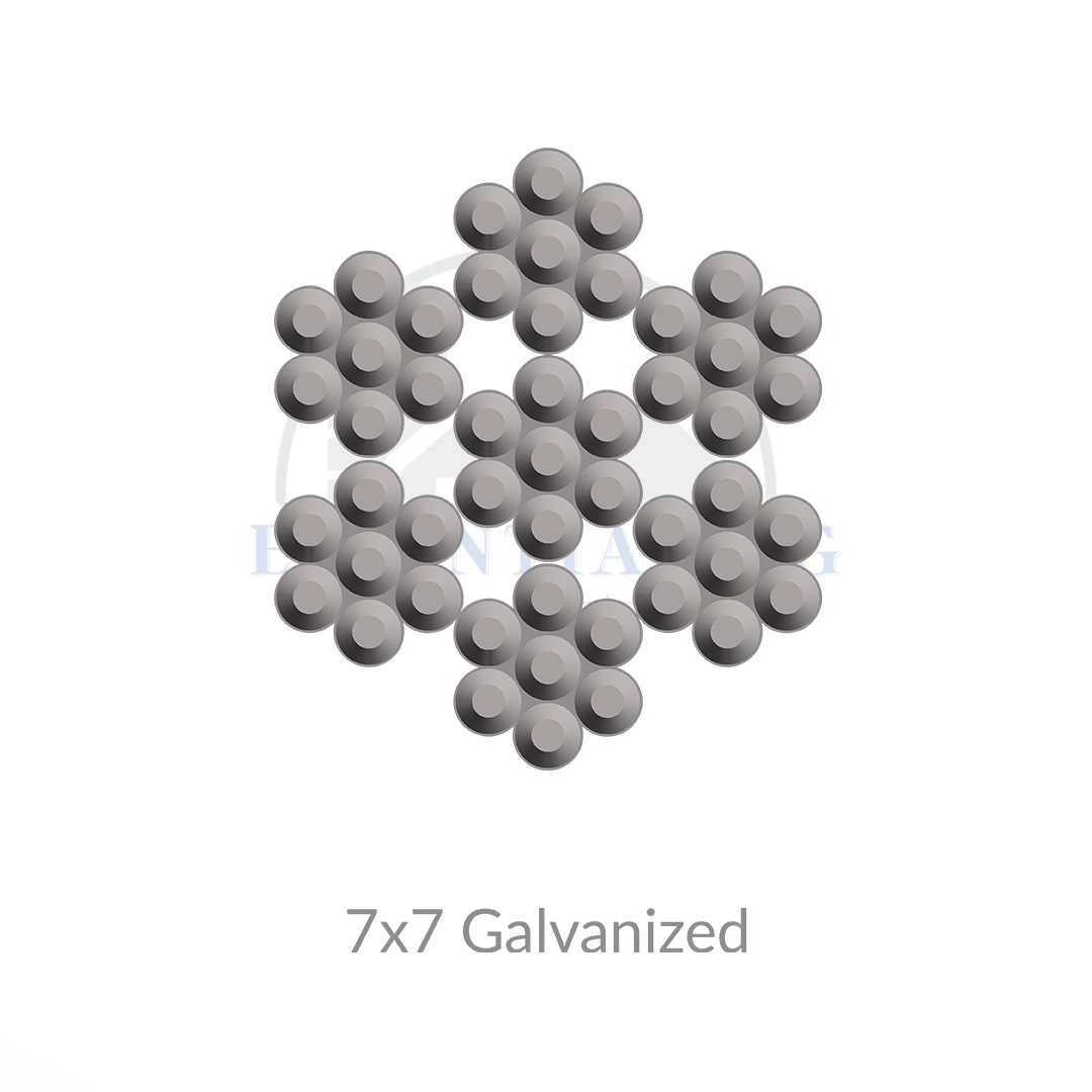 Cable, 1/16" 7x7 Galvanized 1000' Roll
