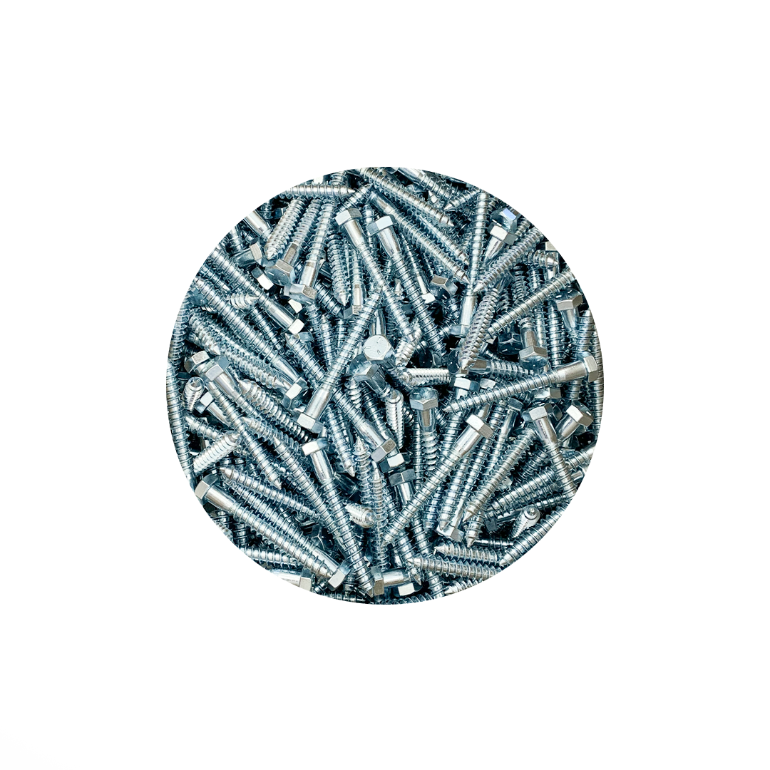 Bolt, 3/8'' X 2'' Lag, Zinc Plated